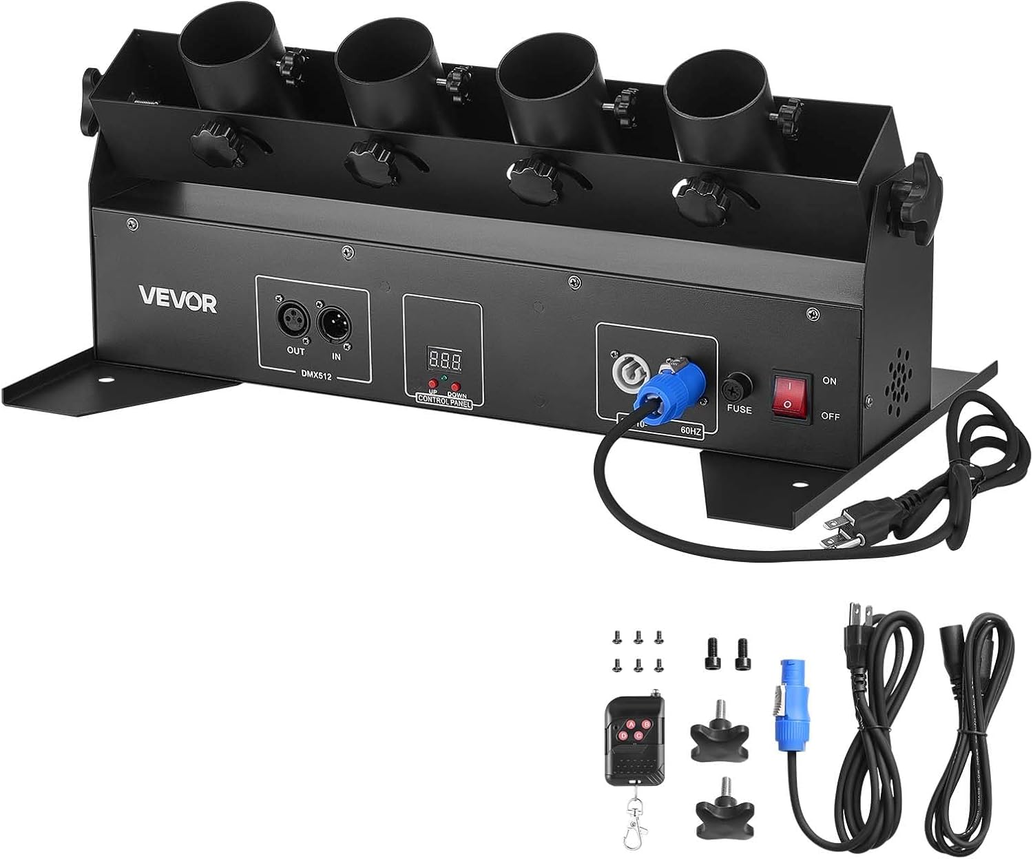 VEVOR Electric Confetti Cannon Machine, High Output 4-Shot